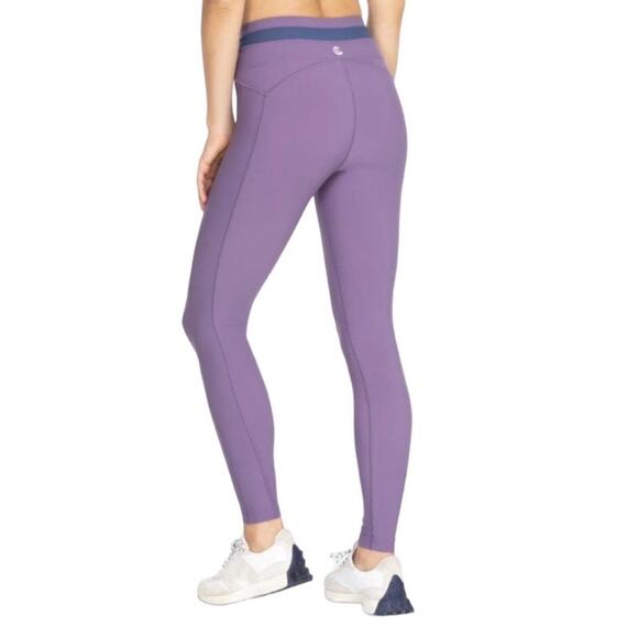 Johnny Was Calme Mulled Grape Criss Cross 7/8 Leggings Sz M - Picture 9 of 11